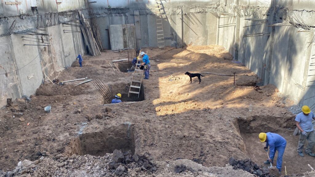 Excavación y fundaciones en Campana 3333, CABA
